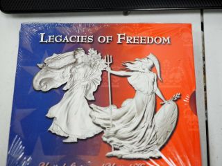 Legacies Of Freedom United States (2003) United Kingdom (2002) Silver Coin Set
