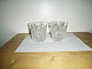 " Set Of (2) Waterford Irish Crystal - Dunmore - Old Fashioned Tumblers - Signed "