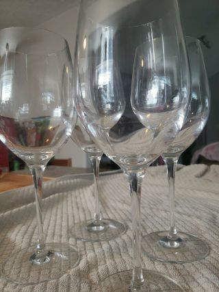 Sommelier By Waterford Crystal Wine Glass 9 7/8 " Tall - Set Of 4