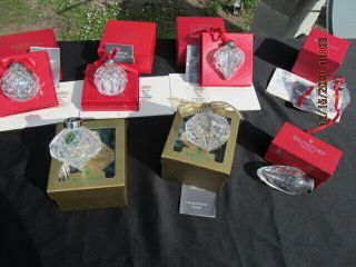 Waterford Crystal Annual Christmas Ball Ornaments 1991 1992 1993 1994 1995 1997