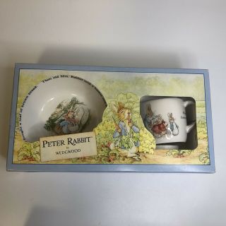 Vintage Wedgewood Peter Rabbit/beatrix Potter Nursery Set Mug Bowl 1991