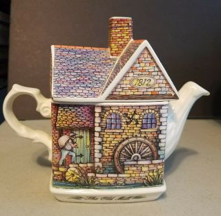 Sadler The Old Mill Teapot,  Collectible English Cottage Teapot