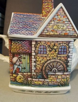 Sadler The Old Mill Teapot,  Collectible English Cottage Teapot 2