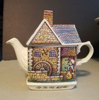 Sadler The Old Mill Teapot,  Collectible English Cottage Teapot 3
