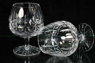 2 Waterford Crystal Kylemore 5 1/8 " Brandy Snifter Glasses - Branded