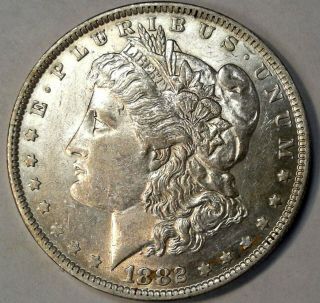 Better Date 1882 O/s Vam 4 Morgan Silver Dollar Coin Choice Au 1652