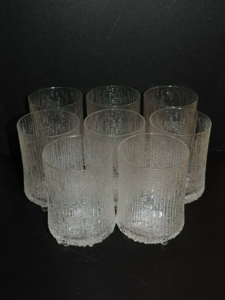 Great Set Of Eight (8) Iittala Ultima Thule Highball Glasses,  5 " Tall