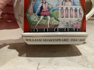 Vintage Sadler Staffordshire Shakespeare Series Romeo & Juliet Teapot 4445 2