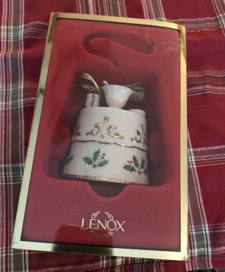 Lenox Holiday Home Table 3” High Christmas Ornament