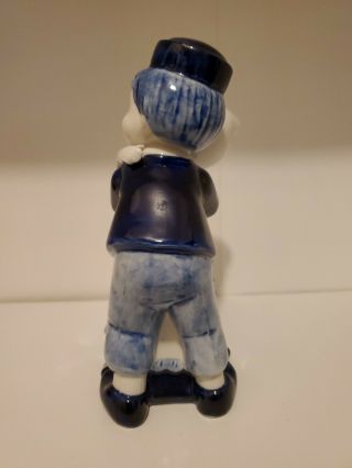 Vintage Hand Painted Delft Boy and Girl Hugging Figurine 2