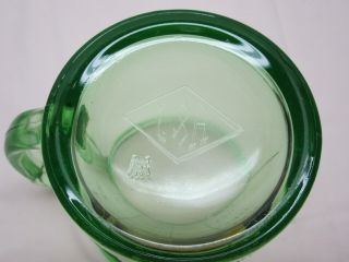 Vintage A&J 4 - Cup Green Glass Measuring Cup 3