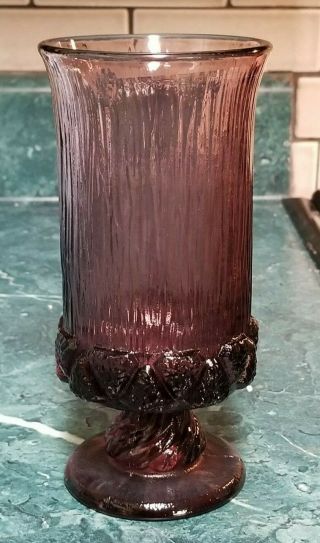 Set Of 6 Sorrento Fostoria Amethyst Purple Plum 6 3/4 " Iced Tea Glasses