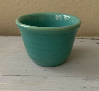 Vintage Blue Green Garden City Pottery Custard Cup Ringware California Pottery
