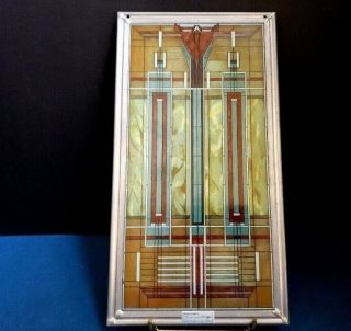 Frank Lloyd Wright Bradley House Suncatcher Panel Skylight Stained Glass