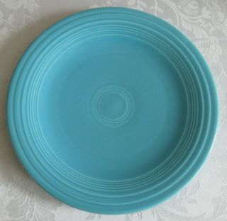Vintage Mid Century Homer Laughlin Fiesta Turquoise 10 3/8 " Dinner Plate