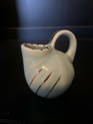 Vintage Shawnee Pottery Miniature Mini Vase Pitcher Blue