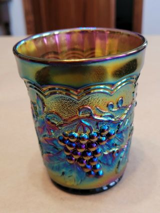 Electric Purple Imperial Grape Carnival Glass Tumbler Wow Color