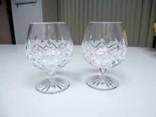 Waterford Lismore Crystal Brandy Snifter Glasses