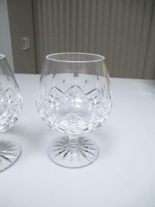 WATERFORD LISMORE CRYSTAL BRANDY SNIFTER GLASSES 2