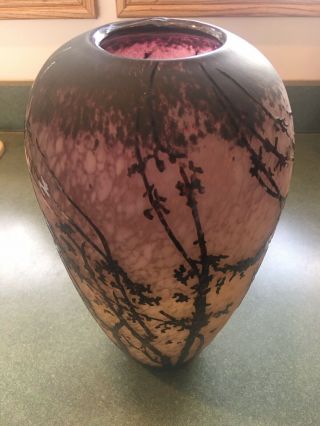 Art Deco Cameo Glass Vase