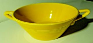 Vintage Homer Laughlin Harlequin Yellow Cream Soup Bowl,  Fiesta