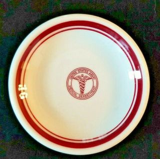 United States Army Medical Department Butter Pat Dish