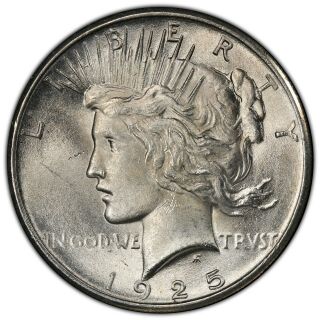 1925 P Peace Dollar - Pcgs Ms64 Trueview Of Actual Coin Pictured