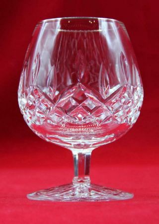One Waterford Lismore Platinum Tall Brandy Snifter Glass Ireland & Perfect