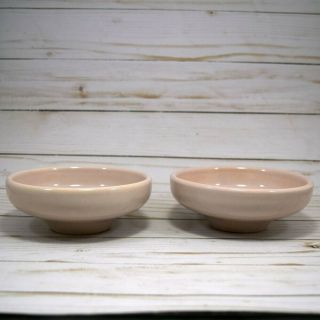 Vintage Russel Wright Iroquois Casual Pink Bowls Set Of 2 5 " Bowls