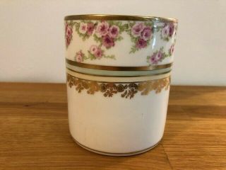 Blakeman And Henderson B&h Limoges France Fine China Cup Container 1890 - 1910
