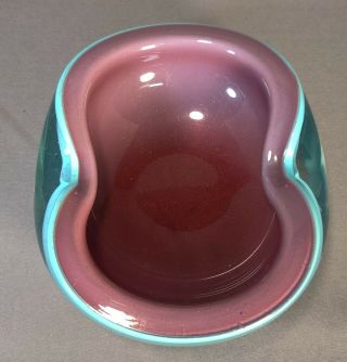 Vintage Murano Alfredo Barbini Geode Glass Bowl Italy 2