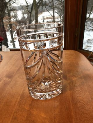Waterford Crystal Overture Oval 10 Inch Vase Euc