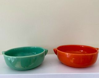 2 Vintage Franciscan Pottery El Patio Soup Bowls With Minor Flaws