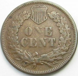 1868 Indian Head Penny / Small Cent In Saflip® - Vf - (fine, )