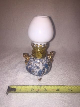 Lefton Hand Painted Mini Oli Lamp Vintage 1950’s