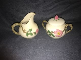Franciscan Desert Rose Creamer And Sugar Bowl,  Vintage,  Made In Usa