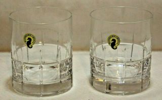 Waterford Crystal Double Old Fashioned Whiskey Glass 12 Oz,  Set Of Two