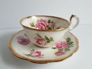 Orleans Rose Royal Standard Tea Cup And Saucer Set Vintage