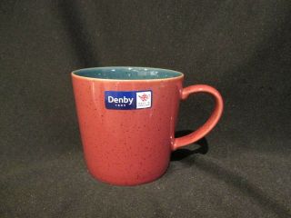 Denby Harlequin - Large Coffee Mug Red And Green -