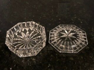 SPARKLING Waterford Crystal Vintage Octagonal Trinket Box w/ Lid 3