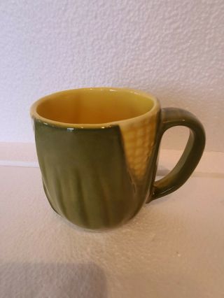 Vintage Shawnee Corn King Pottery Coffee Cup 3.  5 " Tall