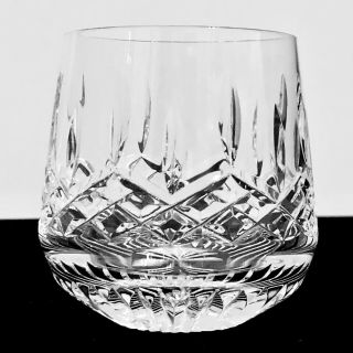 Waterford Crystal Lismore Roly Poly Old Fashioned 9 Oz Rocks Glass Tumbler 3.  25”