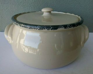 HOME & GARDEN PARTY - APPLE - 2001 STONEWARE POTTERY 2 QUART COVERED CASSEROLE 2