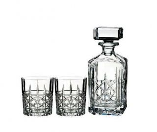 Waterford Marquis Brady Double Old Fashioned,  Pair With Decanter