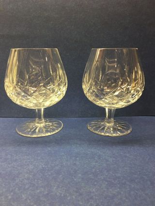 2 Waterford Crystal Brandy Snifter/balloon Glass Lismore Pattern