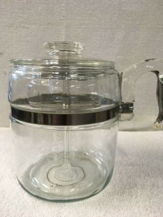 Pyrex Glass 7759 Vintage Flameware 9 Cup Coffee Pot Percolator Maker Stem Pump
