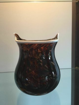 Murano Art Glass Owl Vase 3