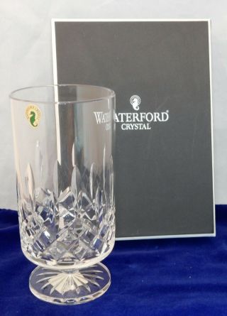 Waterford Crystal Lismore 8 " Simplicity Footed Vase Hurricane Pillar Candle