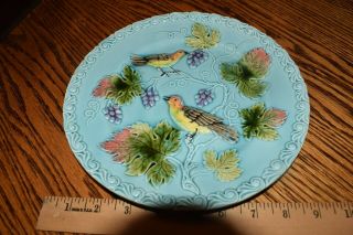 Vintage Highmount West Germany Majolica Bird Plate 7 3/4 "