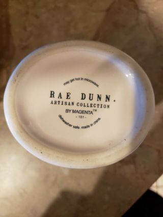 Rae Dunn by Magenta - MILK Ceramic Serving White Carafe Pitcher 3